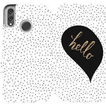Flipové pouzdro na mobil Honor 8X - M013P Golden hello (5903226482207)