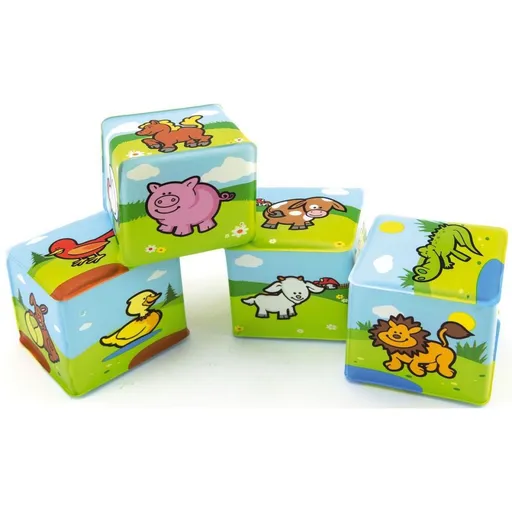 Teddies Kostka Moje první zvířátka 7 x 7 cm