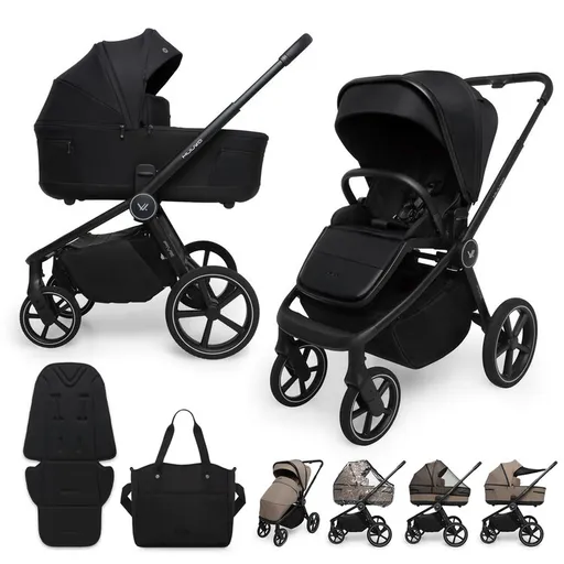 MUUVO Kočárek kombinovaný Five 2v1 Classic Black