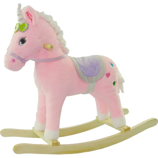 Wiky Jednorožec houpací s efekty růžový 74 x 28 x 65 cm