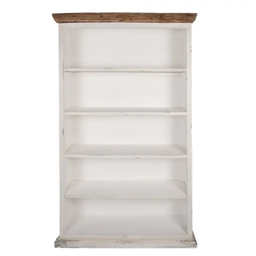 Bílá antik dřevěná knihovna Christiane - 116*36*195 cm Clayre & Eef