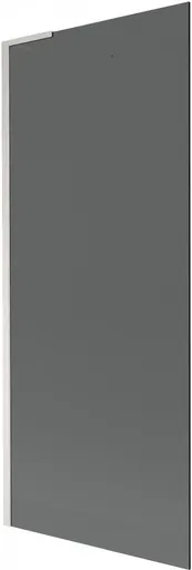 MEXEN/S Next L vanová zástěna FIX 80 x 150, grafit,  nikl kartáčovaná 895-080-000-03-40-97