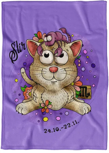 Deka Kočičí znamení – štír (Podšití beránkem: NE)