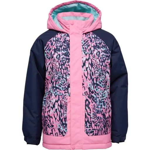 Lewro ODETTE Dívčí zimní bunda, růžová, velikost 140-146