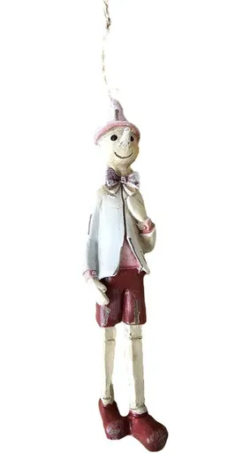 Závěsná dekorativní ozdoba Pinocchio I - 3*3*11 cm Clayre & Eef