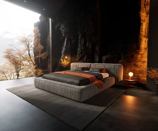 Čalouněná postel Coperti 180x200 cm mikrovlákno šedá