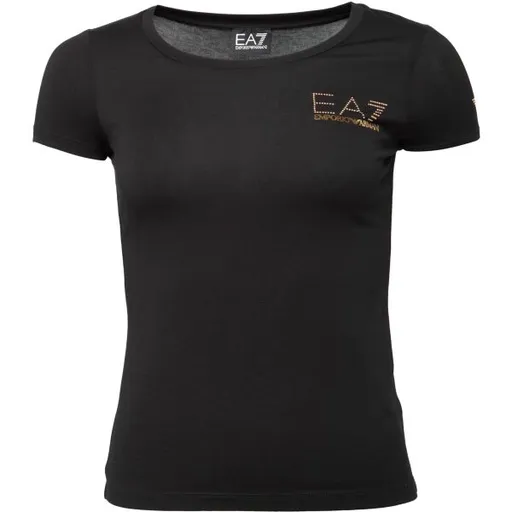 EA7 T-SHIRT Dámské tričko, černá, velikost