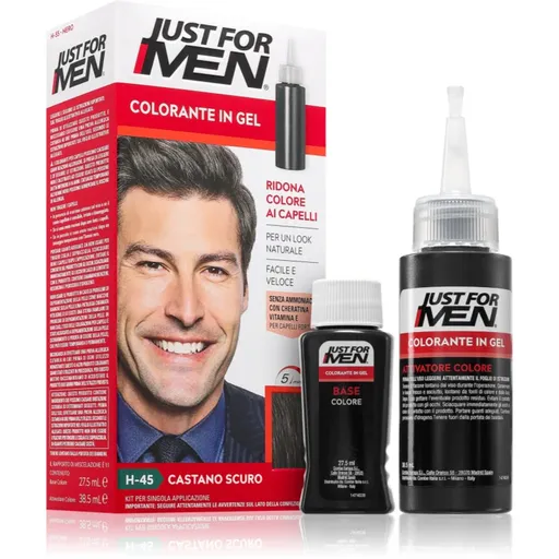 Just for Men Color Kit tónovací barva na vlasy pro muže odstín H-45 Dark Brown 1 ks