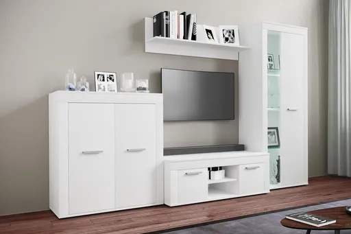 VCM 4dílná nástěnná skříňka Usilo L, bílá