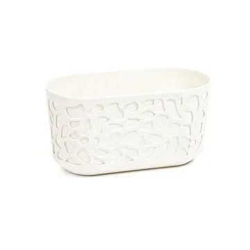 LAMELA, truhlík DUET 60 x 19,5 cm, výška 20,5 cm, krém / krém (MAT31591)