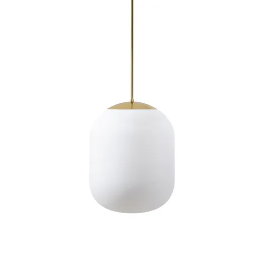 OSMONT TAN62766 TANIA P1 HP závěsné skleněné svítidlo mosaz leštěná / bílá IP40 4000 K 52W LED DALI