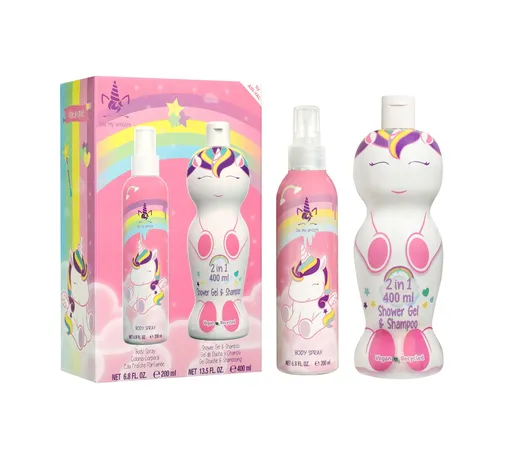 Air-Val Eau my Unicorn Dárkový set tělový sprej a sprchový gel 2v1 2 ks