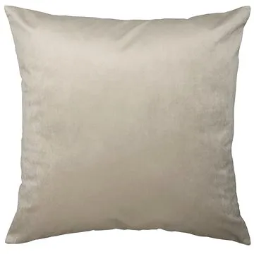 Scanquilt dekorační povlak na polštář Velvet šedobéžová (35909)