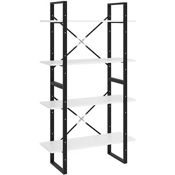 Shumee  se 4 policemi bílá 80×30×140 cm dřevotříska, 806457 (806457)