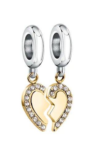 Morellato Romantické bicolor přívěsky Srdíčka Drops SCZ1358 (2 ks přívěsků)