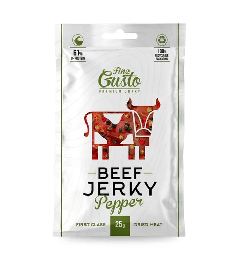Fine Gusto Hovězí jerky Pepř 25 g