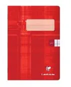 Školní sešit Clairefontaine Metric A5 "545" čtverečkovaný, 40 listů CZ/SK, červený