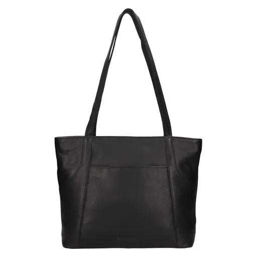 Kožená dámská kabelka přes rameno SendiDesign Marta - černá