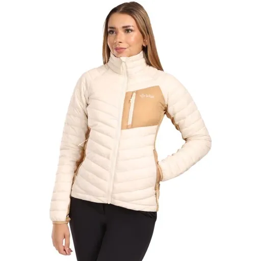 KILPI ACTIS Dámská zateplená bunda, béžová, velikost