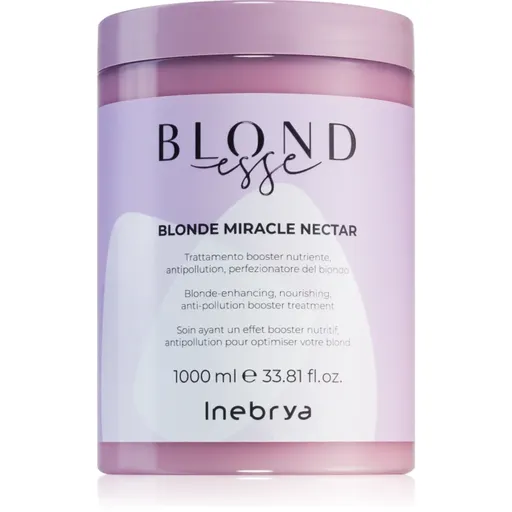 Inebrya BLONDesse Blonde Miracle Nectar hloubkově vyživující kúra pro blond vlasy 1000 ml