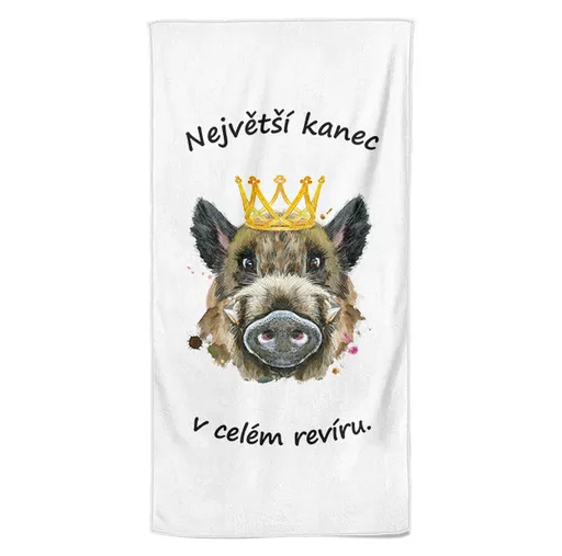 Osuška Největší kanec (Velikost osušky: 70x140cm)