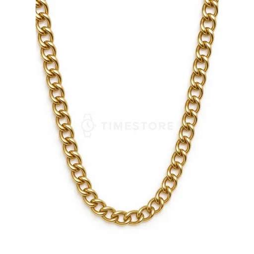 Řetízek ve zlaté barvě z chirurgické oceli s klasickým zapínáním TS-CN-0008