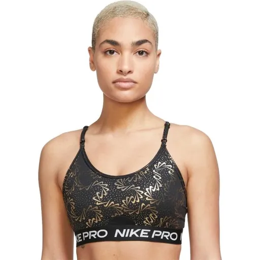 Nike PRO INDY Dámská sportovní podprsenka, černá, velikost