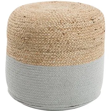 BELIANI puf světle šedý 46 × 48 cm DALAMA (beliani_135554)