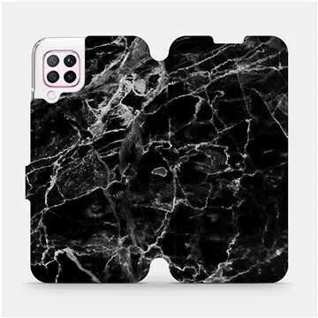 Flipové pouzdro na mobil Huawei P40 Lite - V056P Černý mramor (5903516138425)