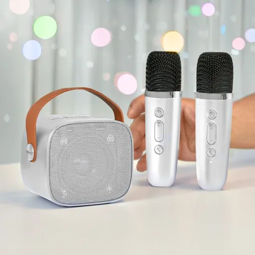 Mini karaoke set s bezdrátovými mikrofony