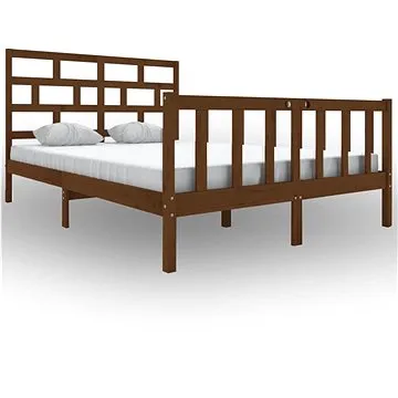 Rám postele medově hnědý masivní borovice 150×200 cm King Size, 3101356 (3101356)