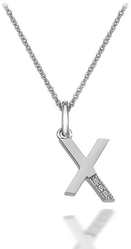 Hot Diamonds Náhrdelník Hot Diamonds Micro X Clasic DP424 (řetízek, přívěsek)