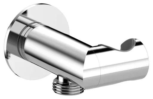 SAPHO Držák sprchy kulatý, otočný, s vyústěním, chrom SG201