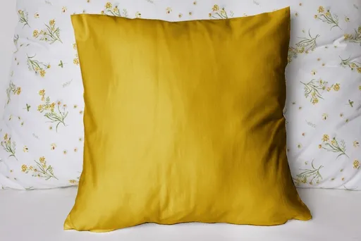 Polášek Jednobarevný povlak na polštář Jersey - Hořčicová | 40 x 40 cm