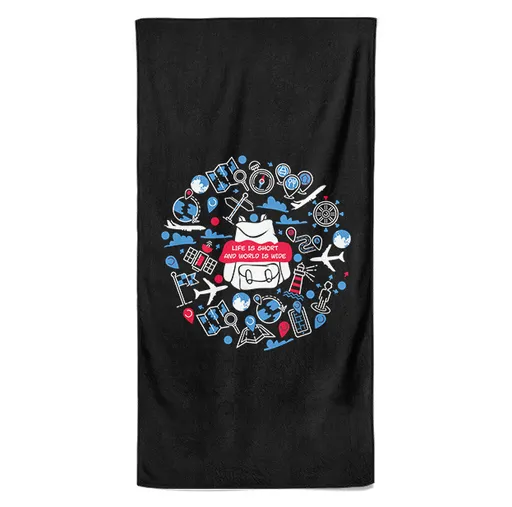 Osuška Life is short (Velikost osušky: 70x140cm)