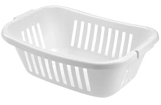 Plastový koš na čisté prádlo HEIDRUN 20l. Varianta: BÍLÁ