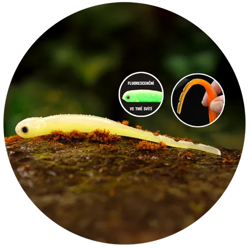 Redbass smáček big snake lemon uv color - 20 cm 24,5 g