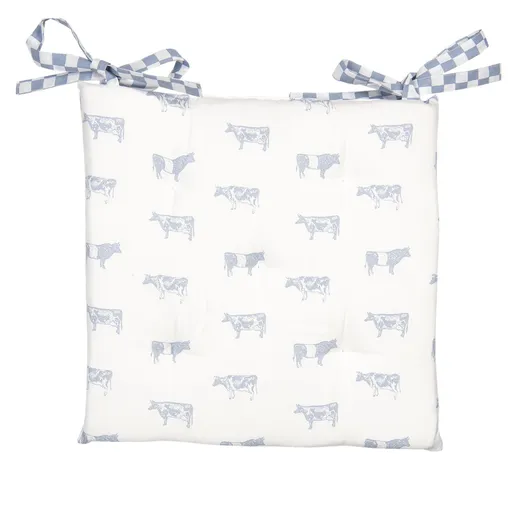 Bavlněný podsedák s výplní Life with cows  - 40*40 cm Clayre & Eef