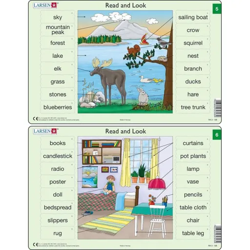 Puzzle Angličtina - slovíčka RA3 16 dílků