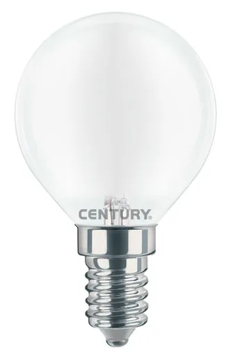 CENTURY LED FILAMENT MINI GLOBE SATEN 4W E14 6000K 470Lm 360d 45x80mm IP20 CEN INSH1G-041460