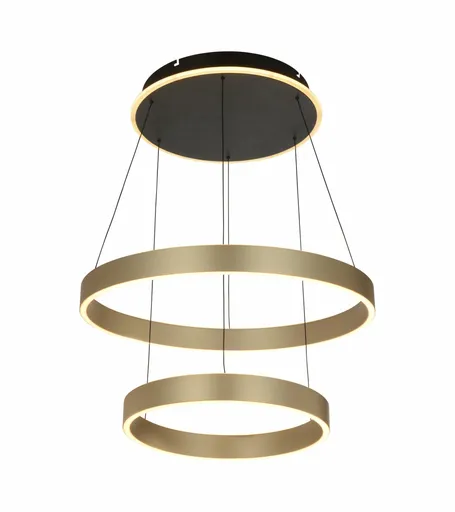 GeeTi Závěsné svítidlo Marling 80W 8000lm 3000K černá / zlatá