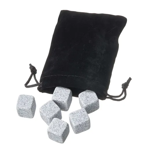 ON THE ROCKS Chladící kostky se sametovým sáčkem