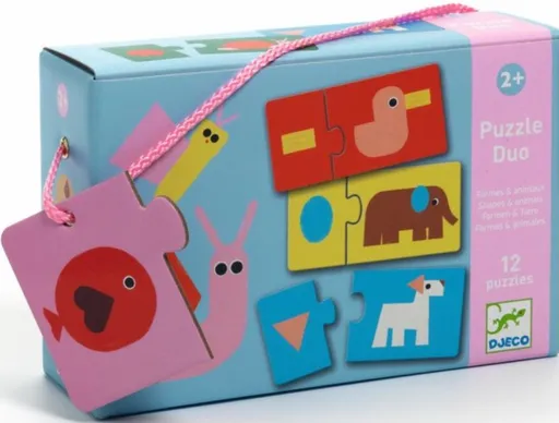 Duo puzzle Tvary a zvířátka