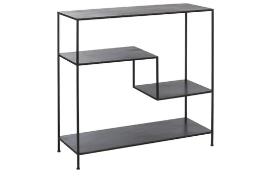 Kovový černý policový regál Scale -101*39*96cm J-Line by Jolipa