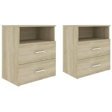 SHUMEE Noční stolky 2 ks dub sonoma 50 × 32 × 60 cm, 803279 (803279)