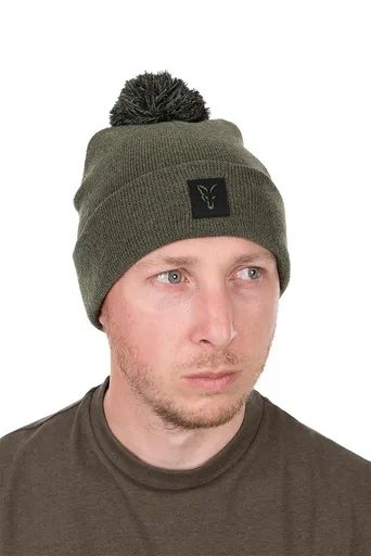 Fox Zimní čepice Collection Bobble Hat Green/Black,Fox Zimní čepice Collection Bobble Hat Green/Black