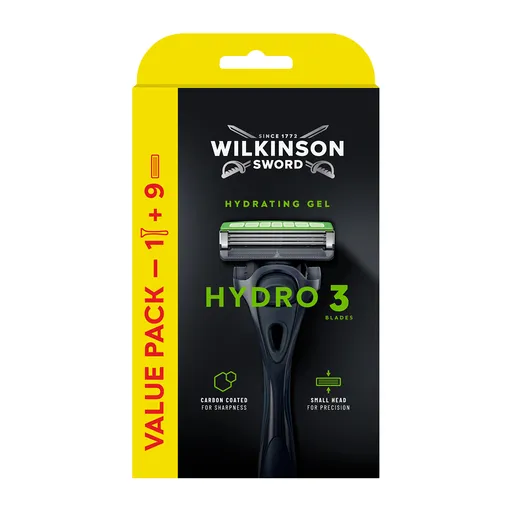 Wilkinson Sword Holicí strojek Hydro 3 Skin Protection + 9 hlavic