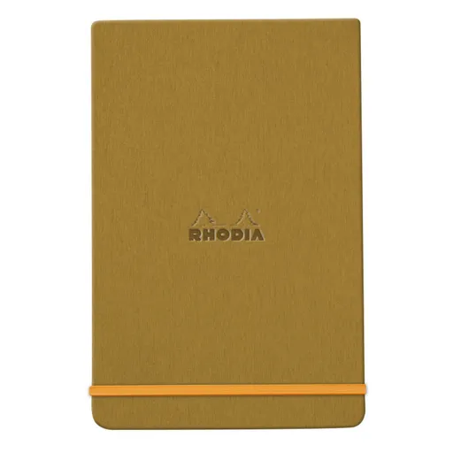 Zápisník Rhodia s pevnými deskami 9x14cm – Gold