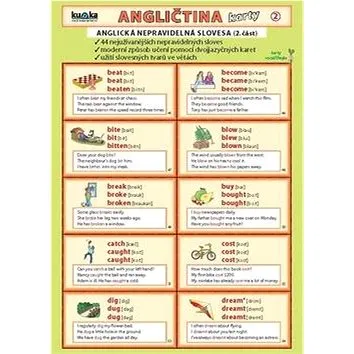 Angličtina karty 2 - nepravidelná slovesa (978-80-87020-65-4)