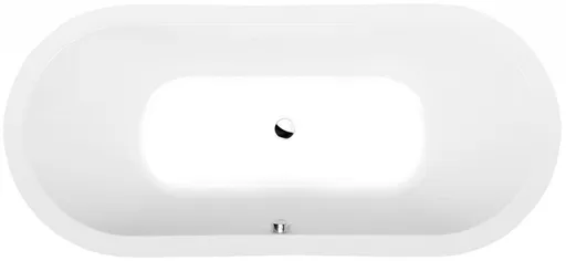 POLYSAN VIVA O oválná vana 185x80x47cm, bílá 72179